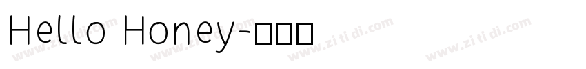Hello Honey字体转换